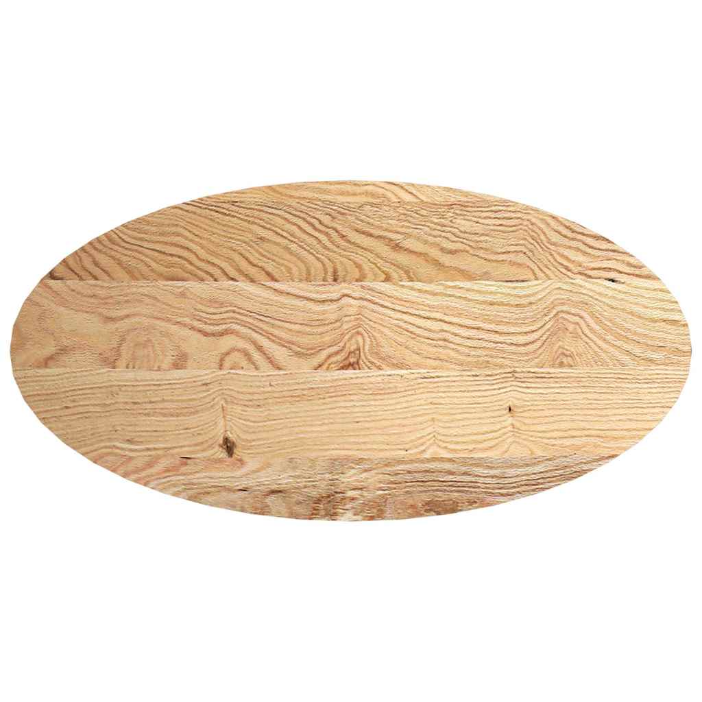 Table Top 120x60x4 cm Solid Wood Oak Oval