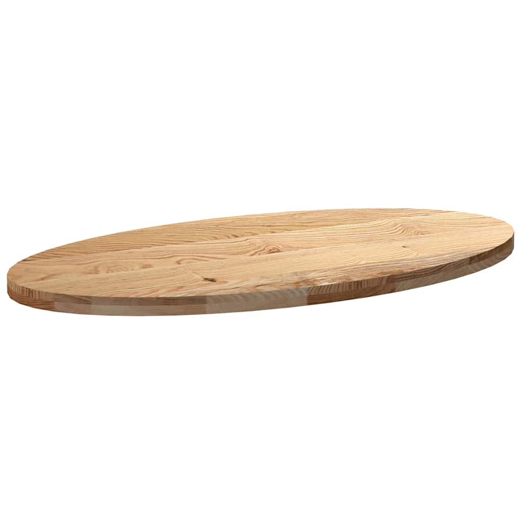 Table Top 120x60x4 cm Solid Wood Oak Oval