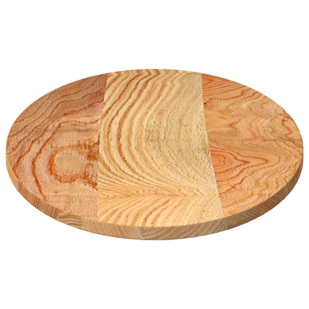 Table Top Light Brown 100x50x2 cm Solid Wood Oak Oval