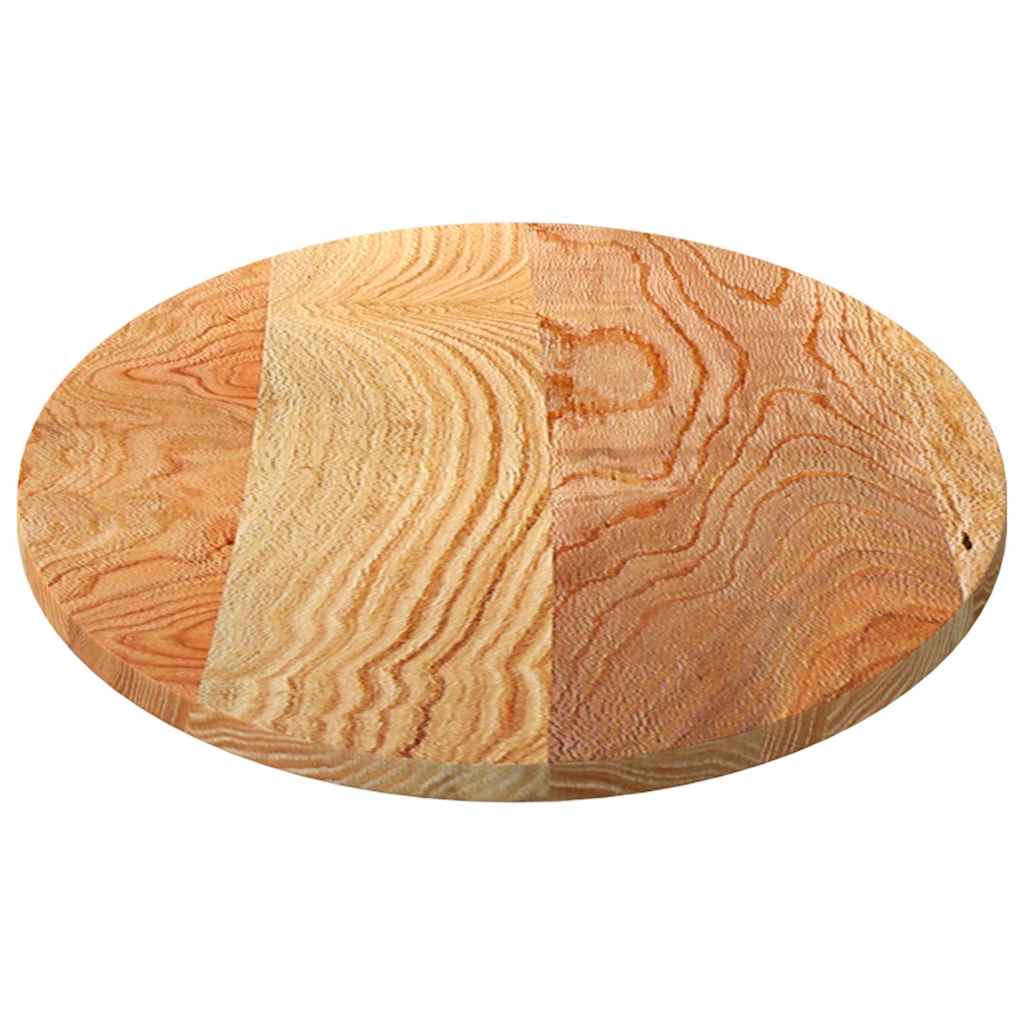 Table Top Light Brown 120x60x2 cm Solid Wood Oak Oval