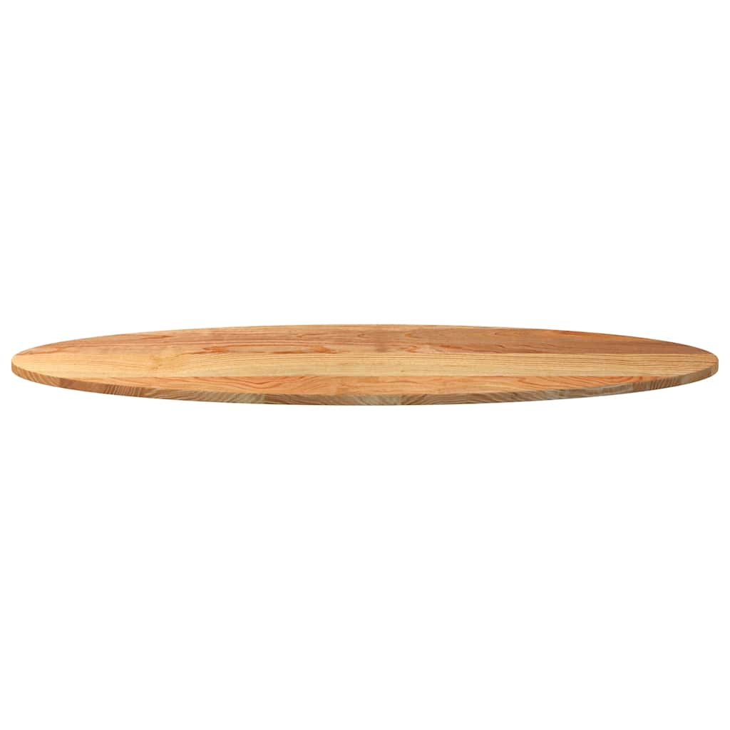 Table Top Light Brown 140x60x2 cm Solid Wood Oak Oval