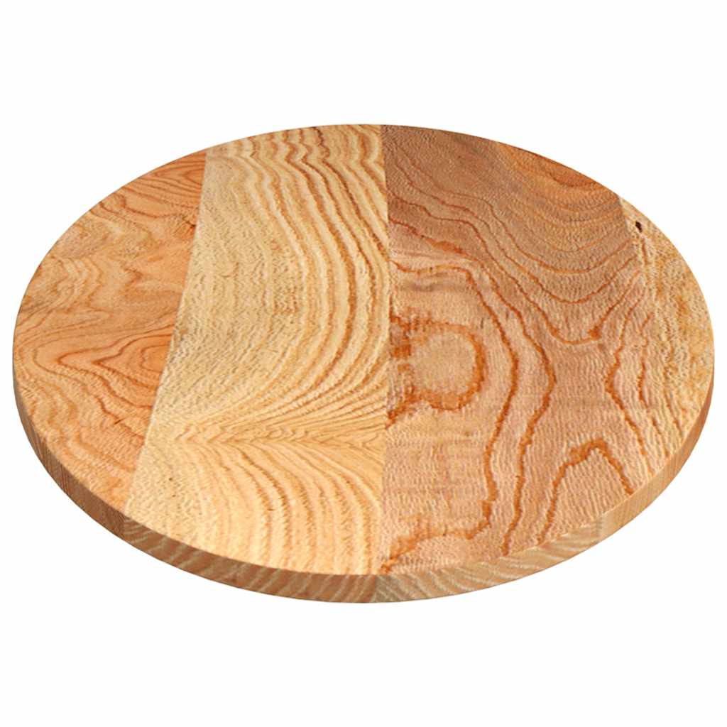 Table Top Light Brown 140x60x2 cm Solid Wood Oak Oval