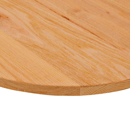 Table Top Light Brown 140x60x2 cm Solid Wood Oak Oval