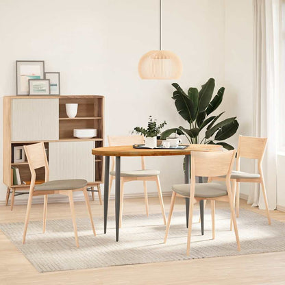 Table Top Light Brown 120x60x4 cm Solid Wood Oak Oval
