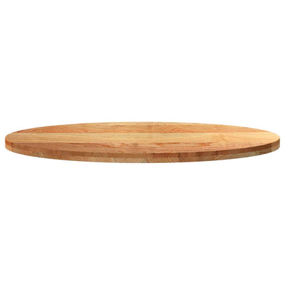 Table Top Light Brown 120x60x4 cm Solid Wood Oak Oval