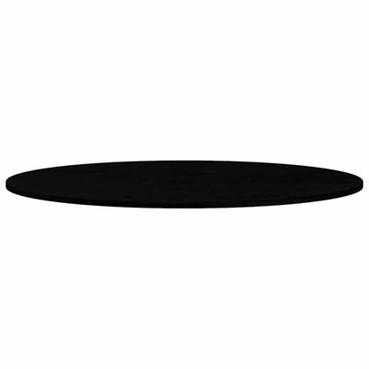 Table Top Dark Brown 120x60x2 cm Solid Wood Oak Oval