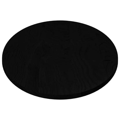 Table Top Dark Brown 140x60x2 cm Solid Wood Oak Oval