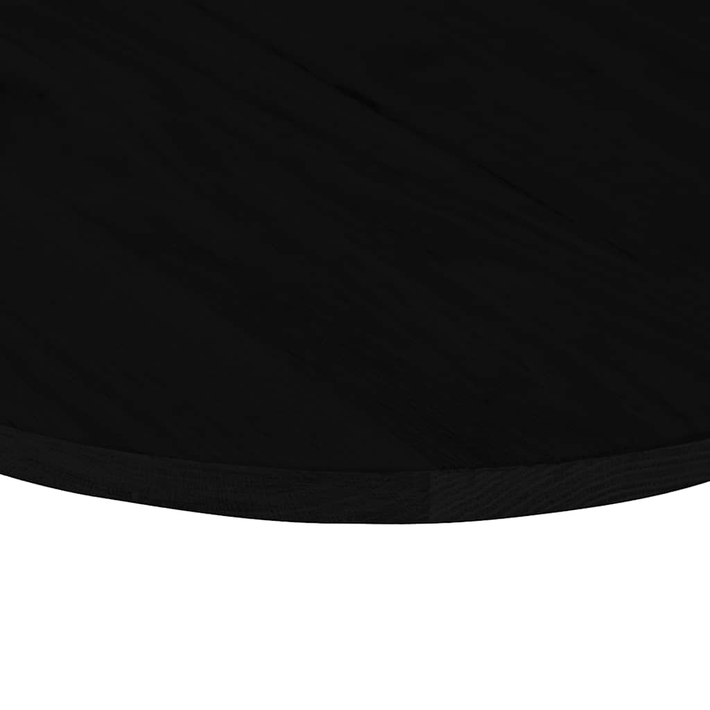 Table Top Dark Brown 140x60x2 cm Solid Wood Oak Oval