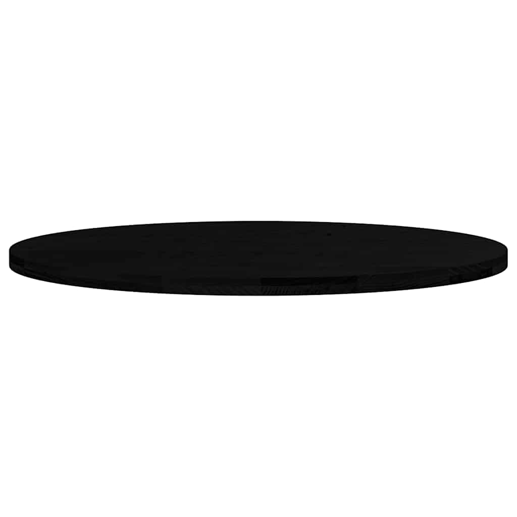 Table Top Dark Brown 120x60x4 cm Solid Wood Oak Oval