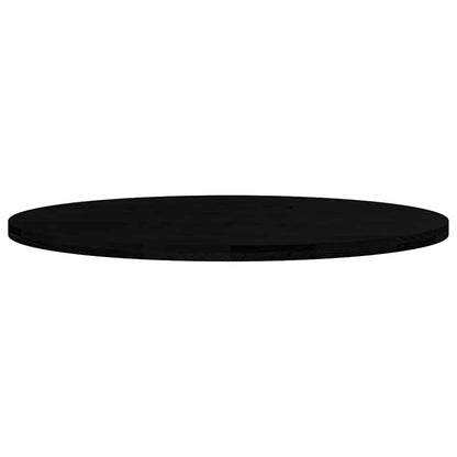 Table Top Dark Brown 120x60x4 cm Solid Wood Oak Oval