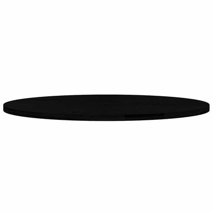 Table Top Dark Brown 140x60x4 cm Solid Wood Oak Oval