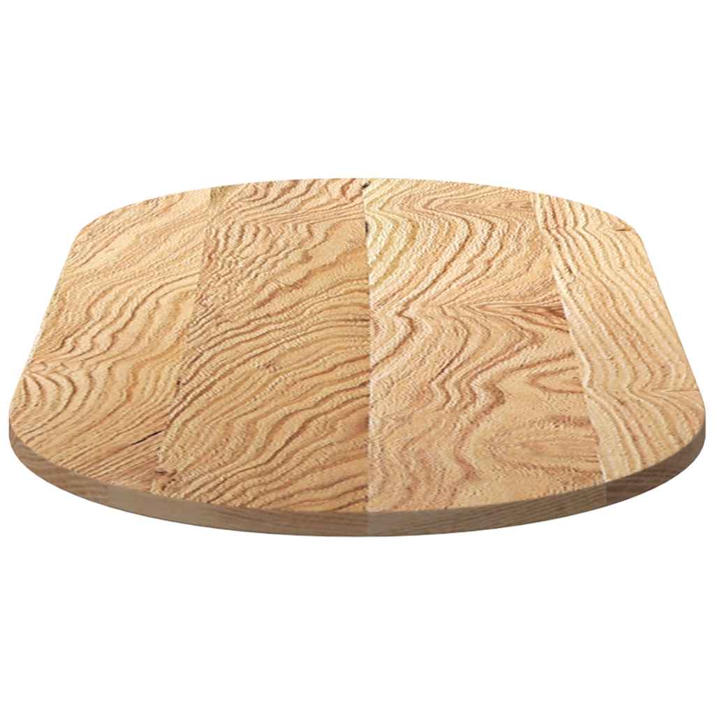 Table Top 120x60x2 cm Solid Wood Oak Oval