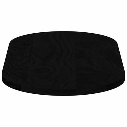 Table Top Dark Brown 80x40x2 cm Solid Wood Oak Oval