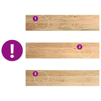 Window Sills 2 pcs Untreated 70x15x2 cm Solid Wood Oak