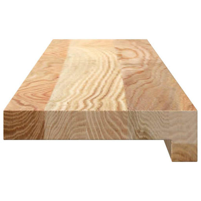 Window Sills 2 pcs Untreated 80x15x2 cm Solid Wood Oak