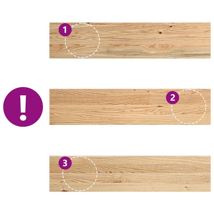 Window Sills 2 pcs Untreated 90x20x2 cm Solid Wood Oak