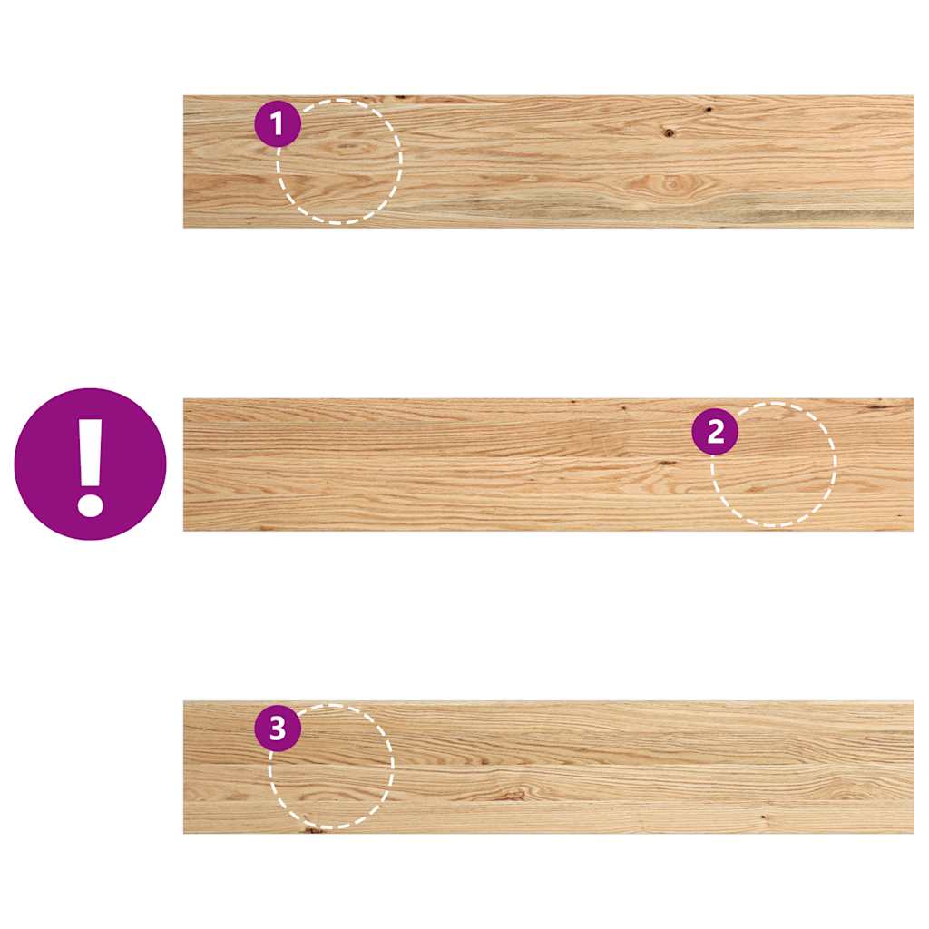 Window Sills 2 pcs Untreated 110x20x2 cm Solid Wood Oak