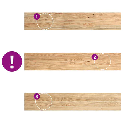 Window Sills 2 pcs Untreated 110x20x2 cm Solid Wood Oak