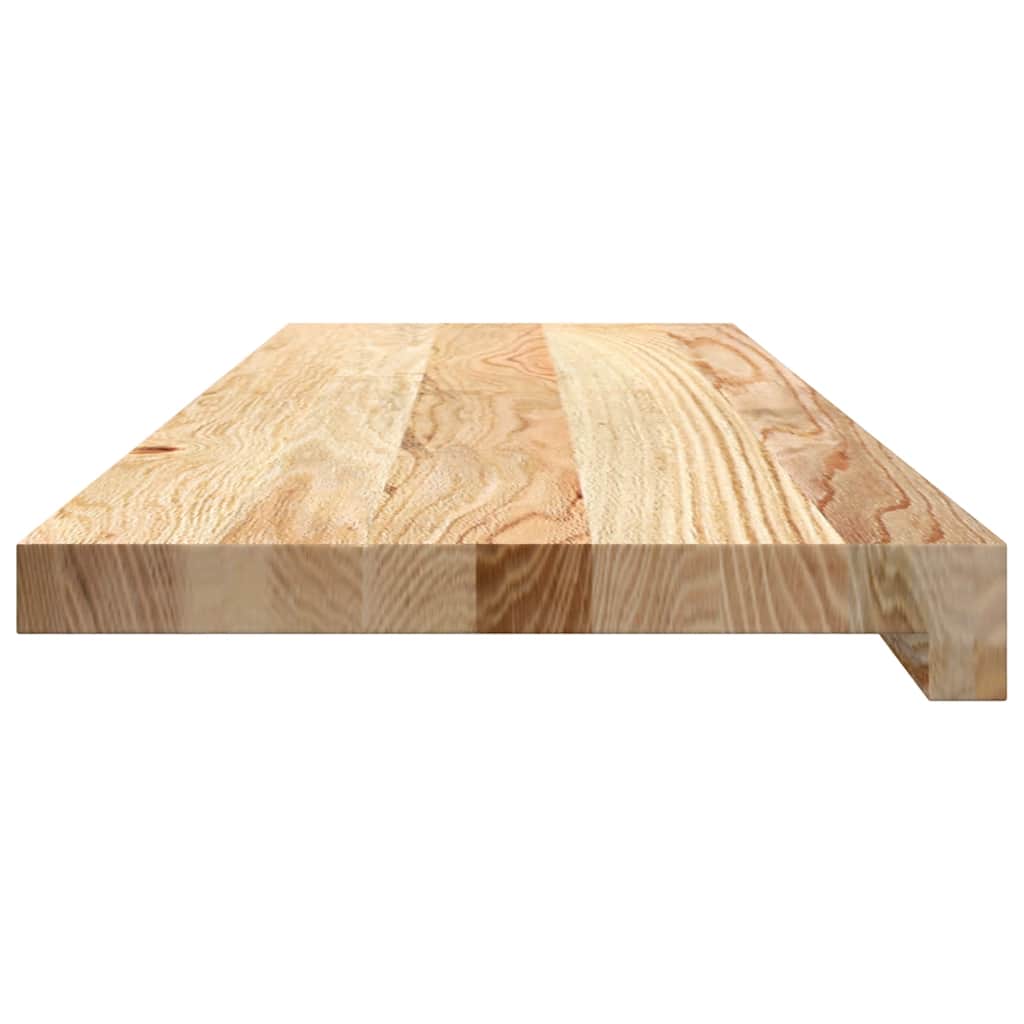 Window Sills 2 pcs Untreated 80x25x2 cm Solid Wood Oak