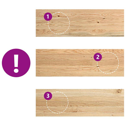 Window Sills 2 pcs Untreated 80x25x2 cm Solid Wood Oak