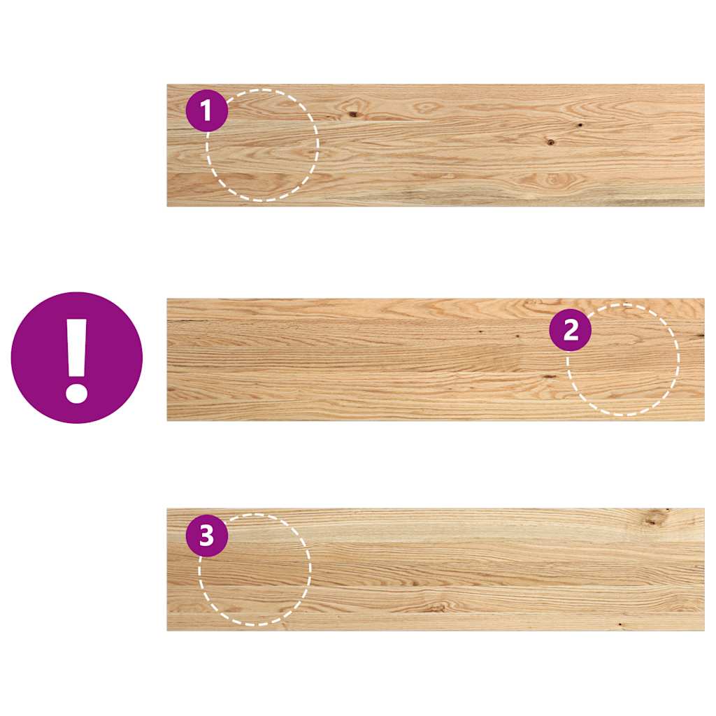 Window Sills 2 pcs Untreated 110x25x2 cm Solid Wood Oak