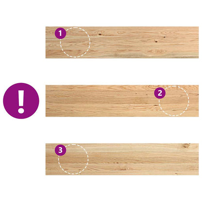 Window Sills 2 pcs Untreated 120x25x2 cm Solid Wood Oak