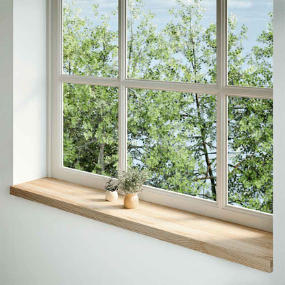 Window Sills 2 pcs Untreated 140x25x2 cm Solid Wood Oak
