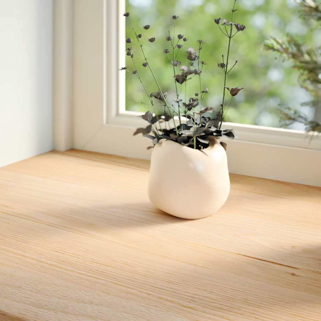 Window Sills 2 pcs Untreated 80x30x2 cm Solid Wood Oak