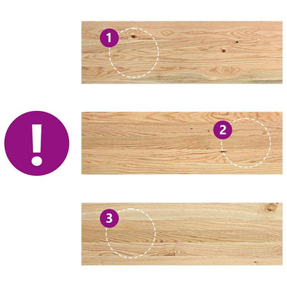 Window Sills 2 pcs Untreated 80x30x2 cm Solid Wood Oak