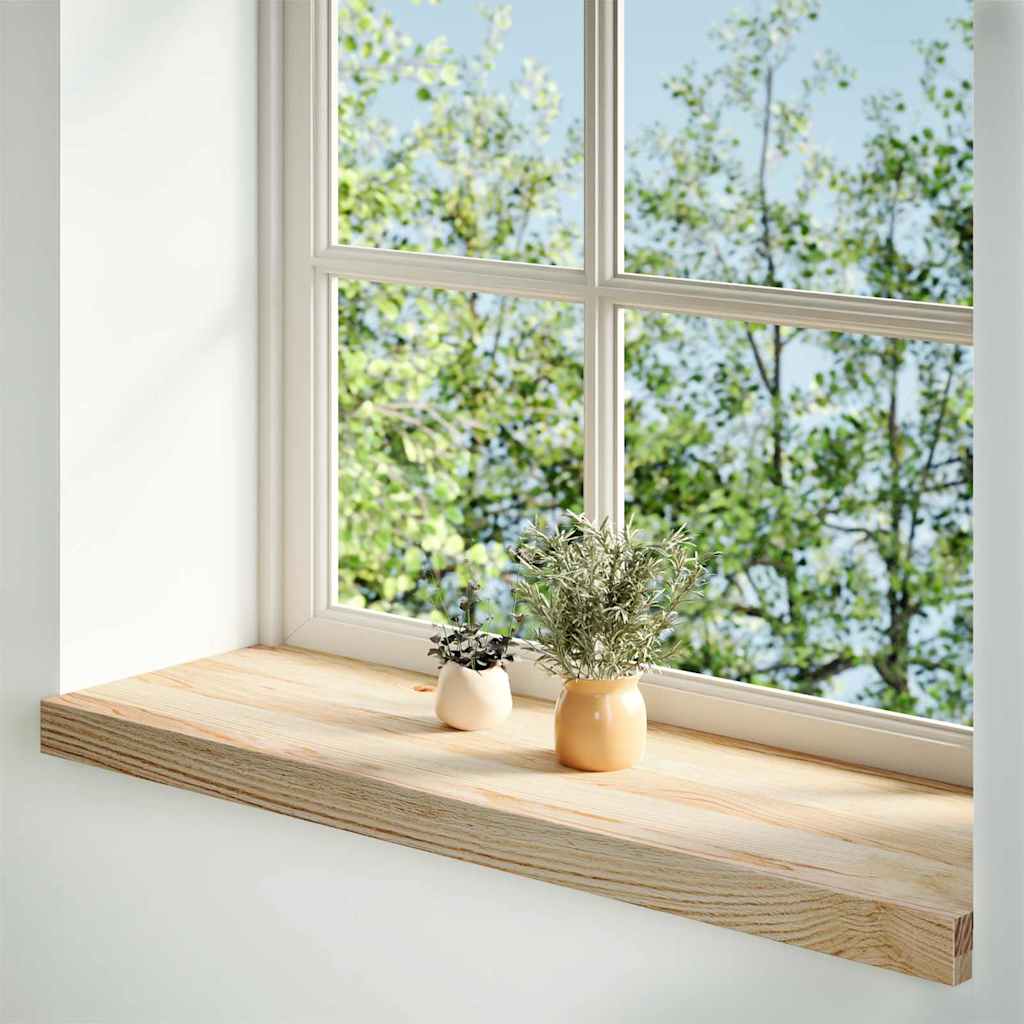 Window Sills 2 pcs Untreated 90x30x2 cm Solid Wood Oak