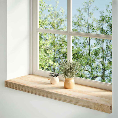 Window Sills 2 pcs Untreated 90x30x2 cm Solid Wood Oak