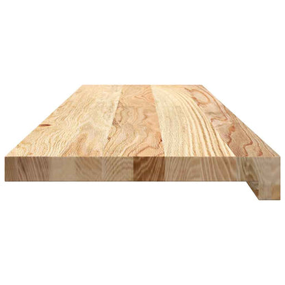 Window Sills 2 pcs Untreated 90x30x2 cm Solid Wood Oak