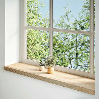 Window Sills 2 pcs Untreated 100x30x2 cm Solid Wood Oak