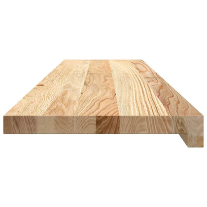 Window Sills 2 pcs Untreated 100x30x2 cm Solid Wood Oak