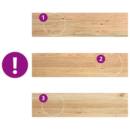 Window Sills 2 pcs Untreated 100x30x2 cm Solid Wood Oak