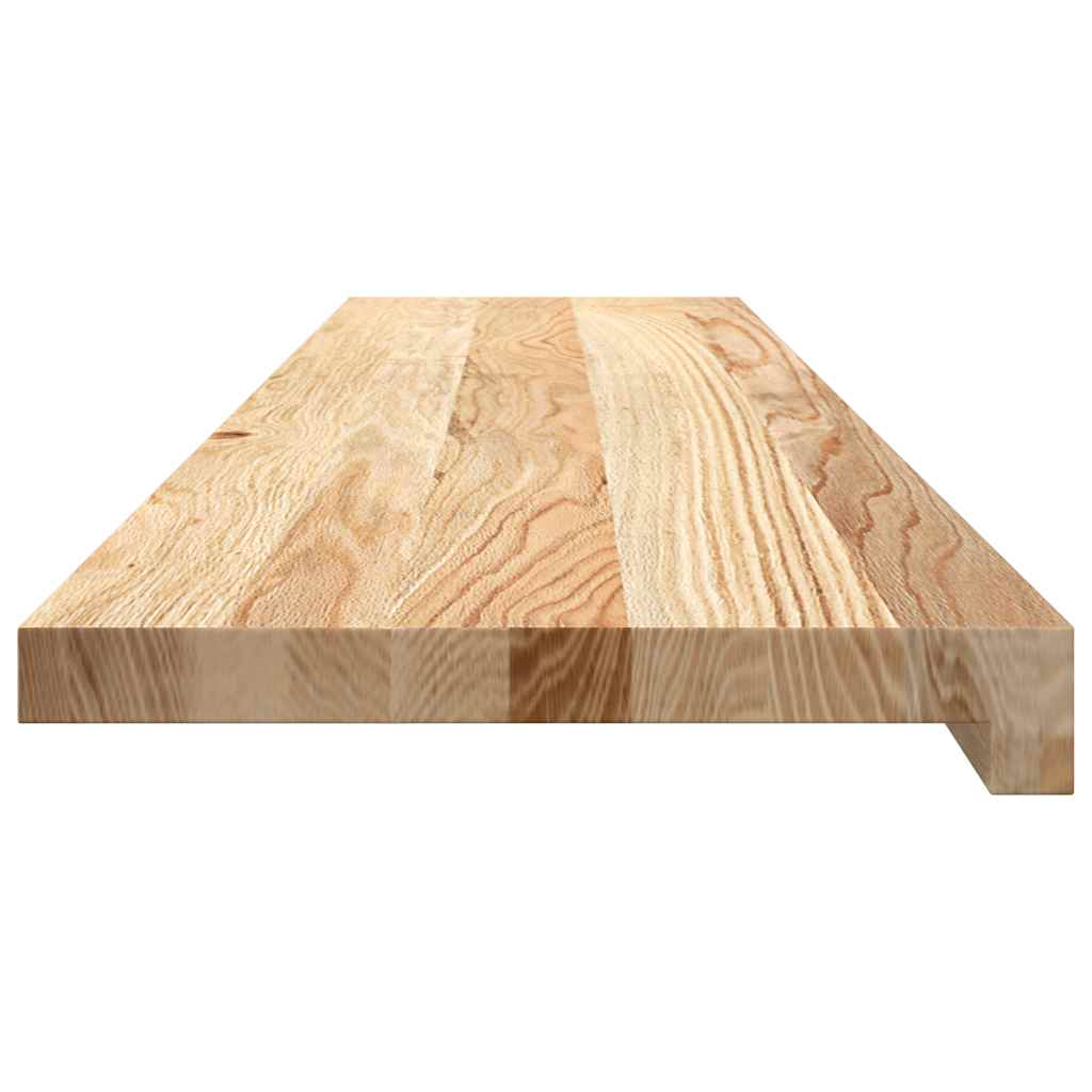 Window Sills 2 pcs Untreated 110x30x2 cm Solid Wood Oak