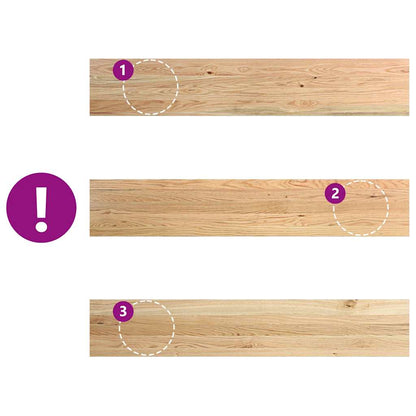 Window Sills 2 pcs Untreated 140x30x2 cm Solid Wood Oak