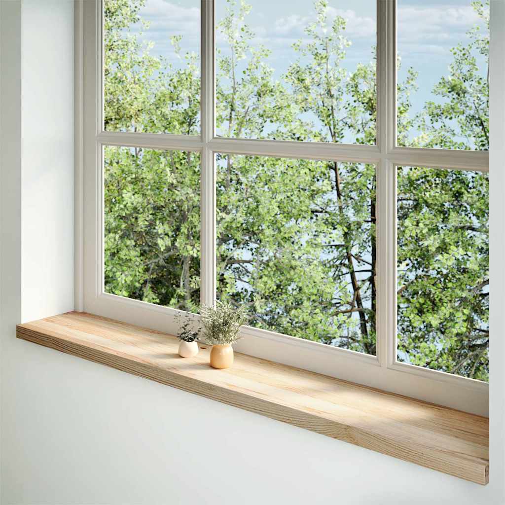 Window Sills 2 pcs Untreated 160x30x2 cm Solid Wood Oak