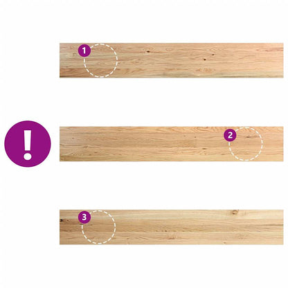 Window Sills 2 pcs Untreated 160x30x2 cm Solid Wood Oak
