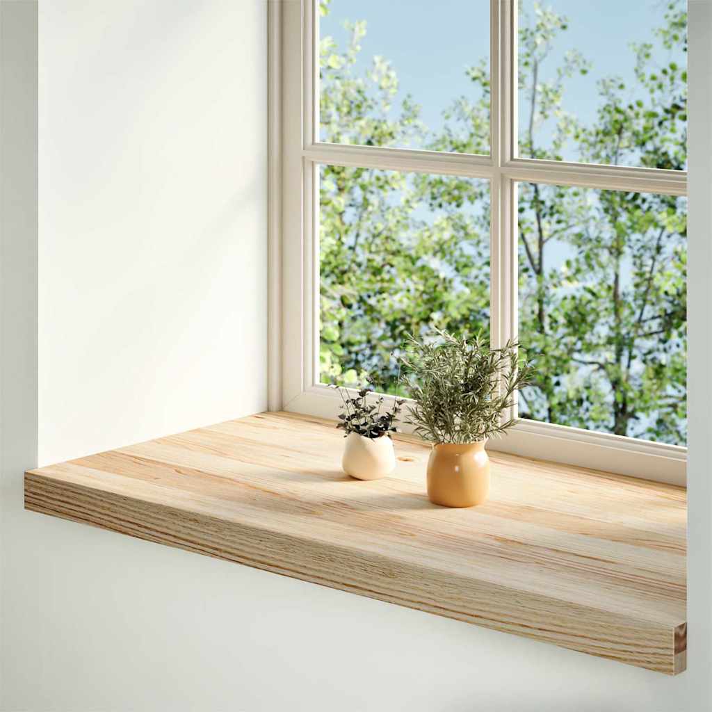 Window Sills 2 pcs Untreated 90x40x2 cm Solid Wood Oak