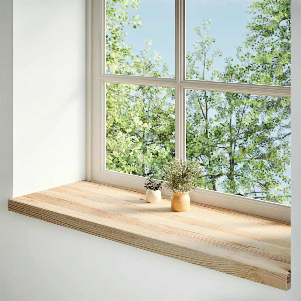 Window Sills 2 pcs Untreated 110x40x2 cm Solid Wood Oak