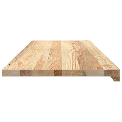 Window Sills 2 pcs Untreated 110x40x2 cm Solid Wood Oak