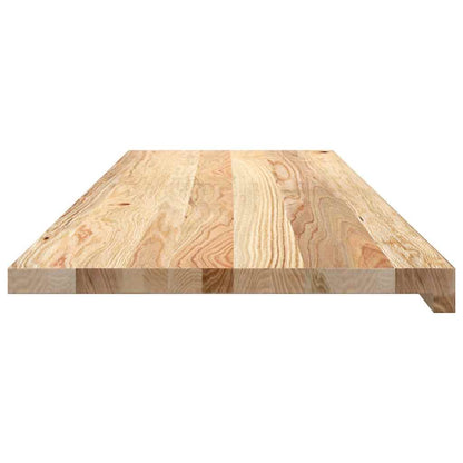 Window Sills 2 pcs Untreated 120x40x2 cm Solid Wood Oak