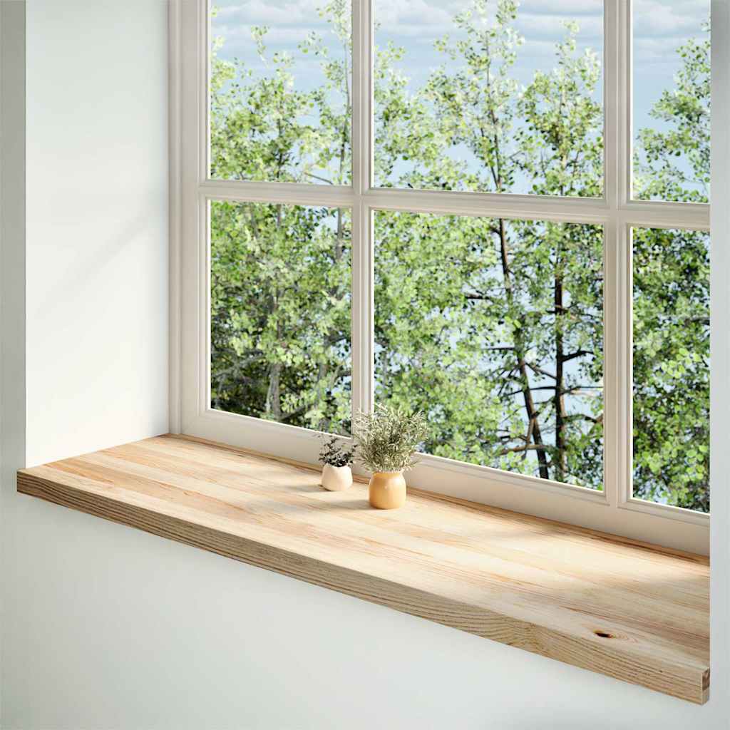 Window Sills 2 pcs Untreated 140x40x2 cm Solid Wood Oak
