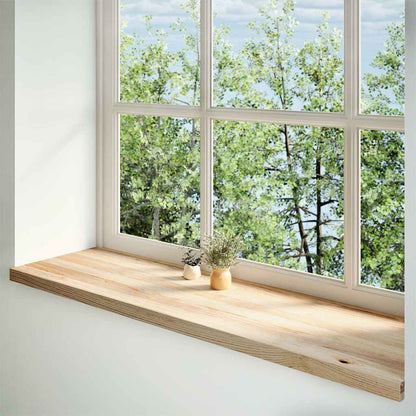 Window Sills 2 pcs Untreated 140x40x2 cm Solid Wood Oak