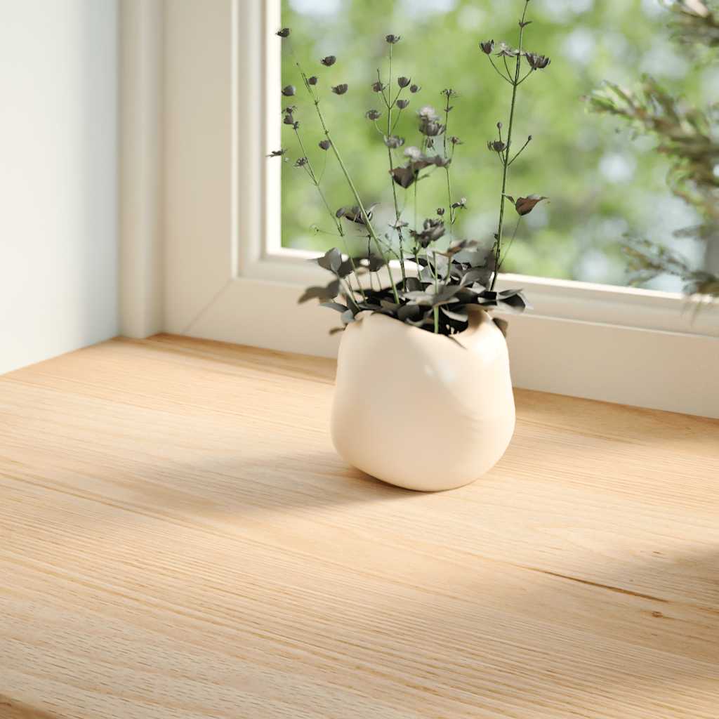Window Sills 2 pcs Untreated 140x40x2 cm Solid Wood Oak