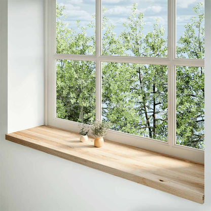 Window Sills 2 pcs Untreated 160x40x2 cm Solid Wood Oak