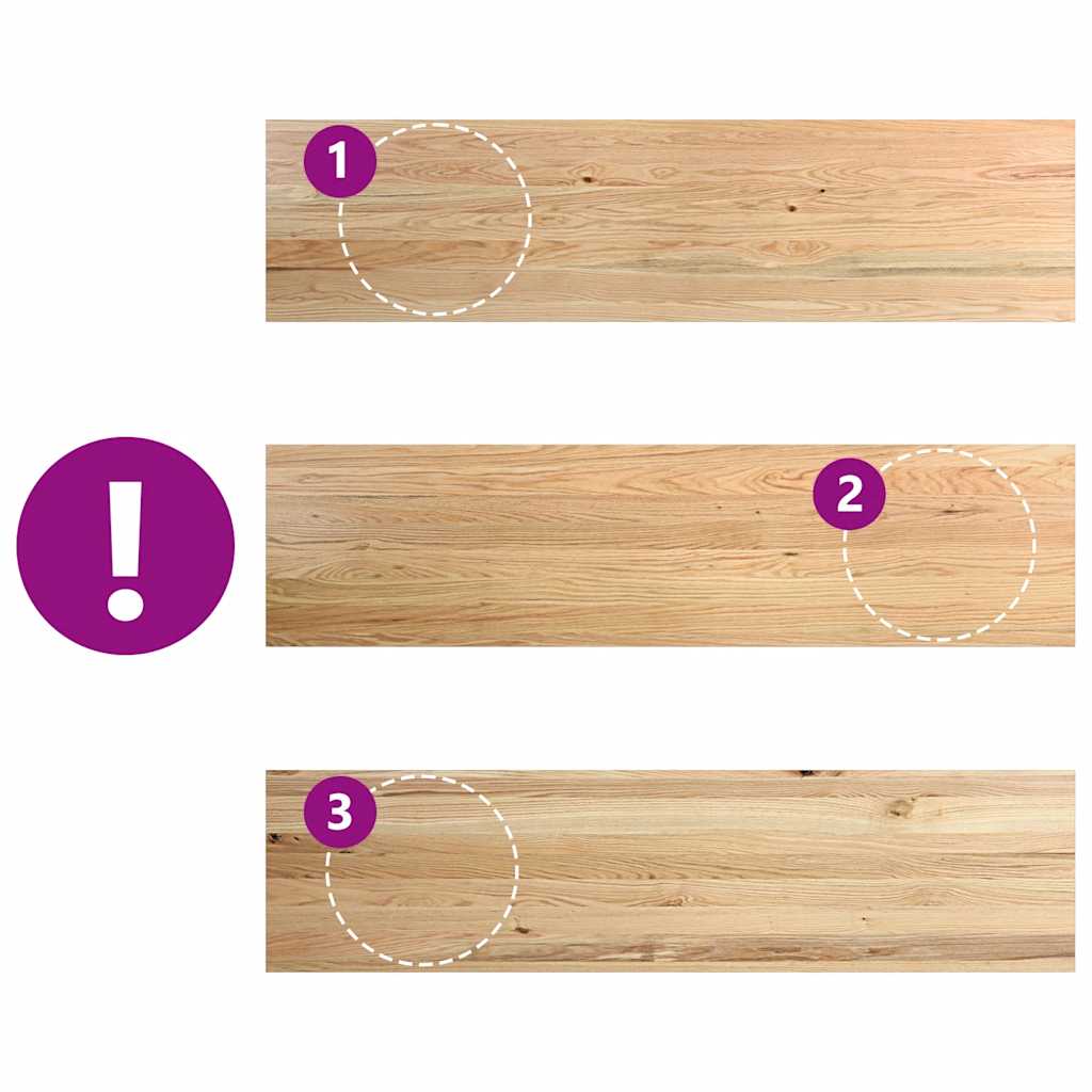 Window Sills 2 pcs Untreated 160x40x2 cm Solid Wood Oak