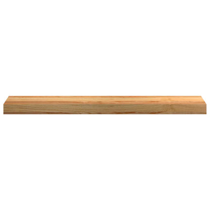 Window Sills 2 pcs Light Brown 80x15x2 cm Solid Wood Oak