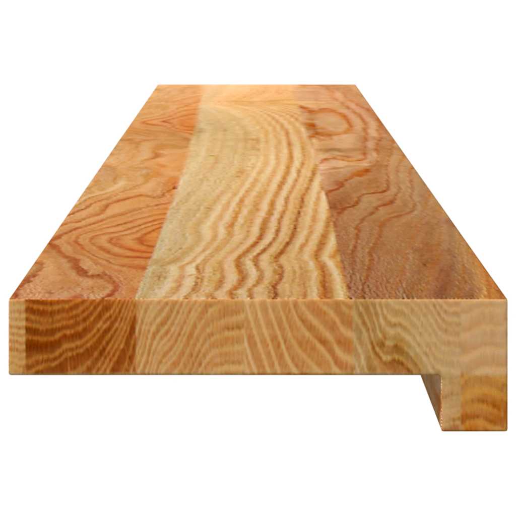 Window Sills 2 pcs Light Brown 100x15x2 cm Solid Wood Oak